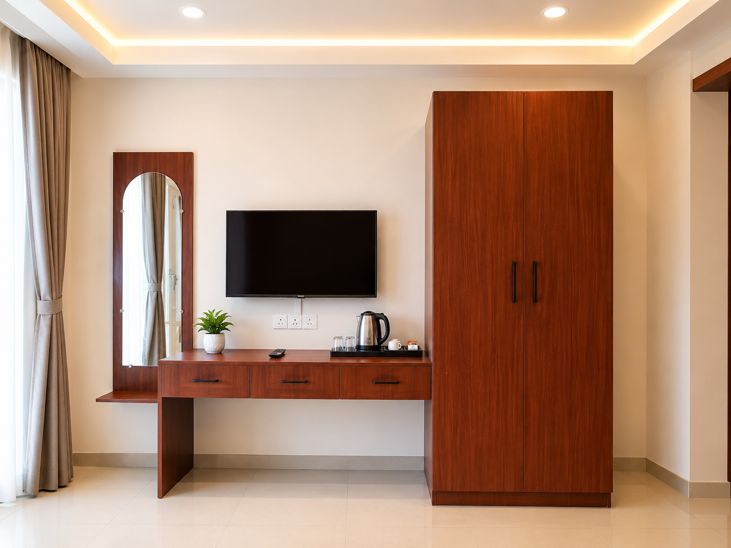TV & Wardrobe Setup